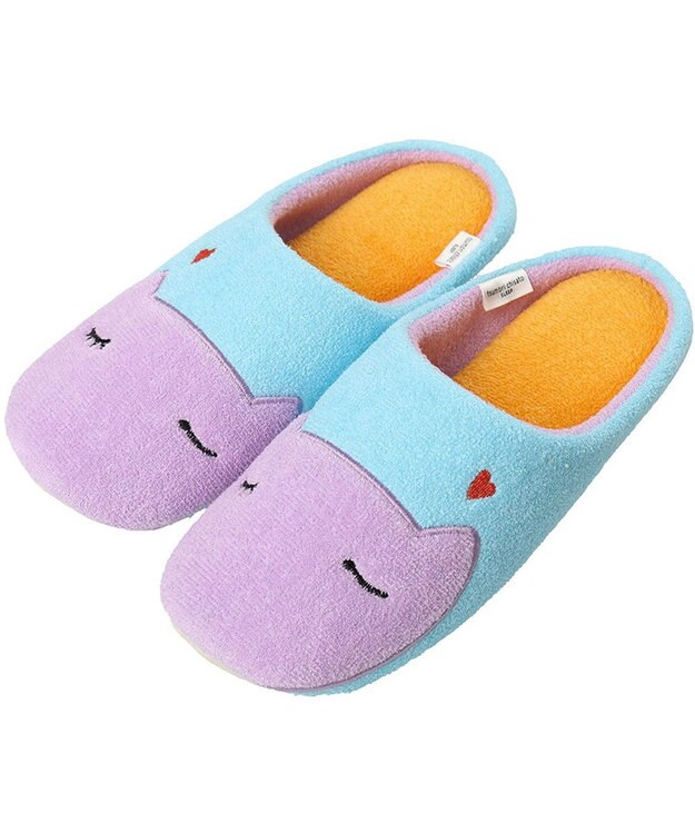 tsumori chisato SLEEP ツモリチサト スリッパ 綿100％パイル UEY515 /ワコール ブルー