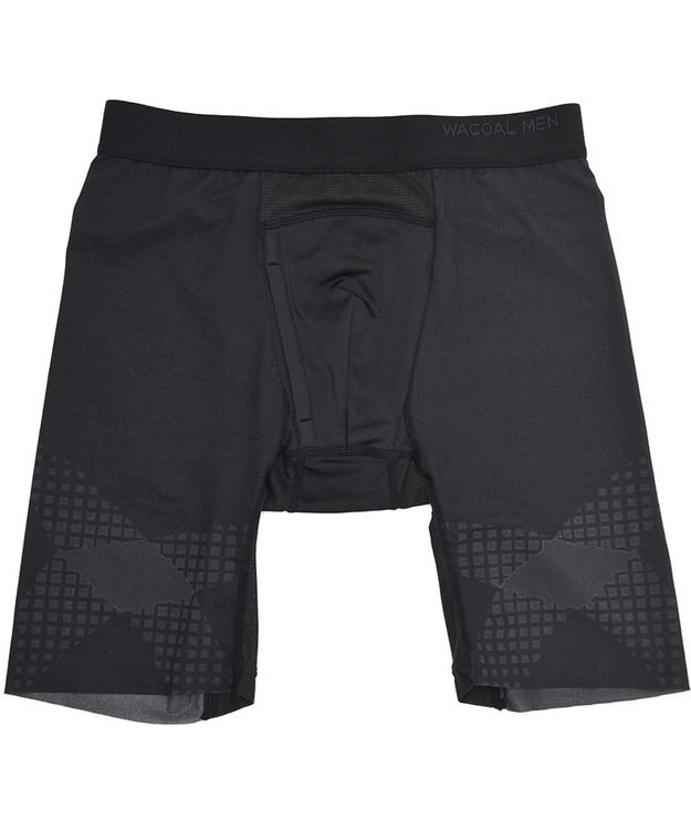 WACOAL MEN 【クロスウォーカー】 はいて歩いて、カロリー消費アップ ムレ軽減設計 ロング丈 前開き WX5014 /ワコールメン ブラック
