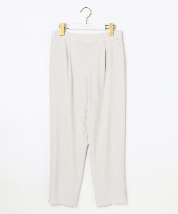 ANY SIS 【セットアップ対応】セレモニーダブルクロス テーパード パンツ ライトグレー