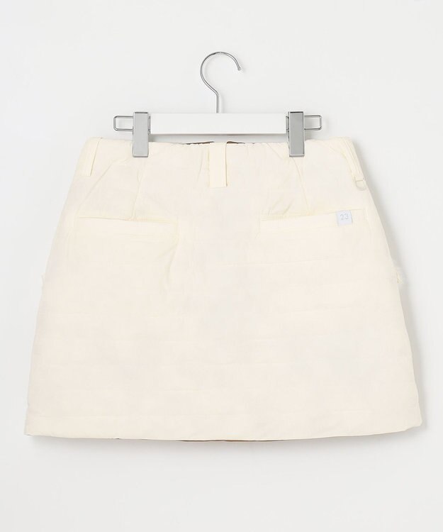 23区GOLF 【WOMEN】【洗える】ナイロンタフタファイバーボール リバーシブル 防寒 スカート アイボリー系