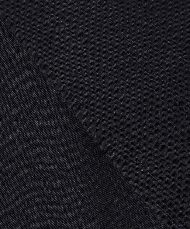 23区 【CLASSY.6月号掲載】リネンレーヨンストレッチ  ロング ジレ ネイビー系