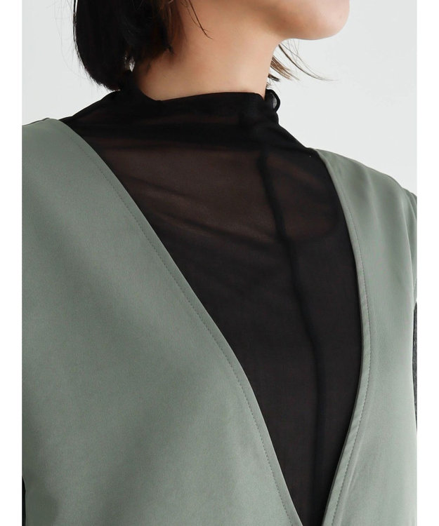 Green Parks ・ＥＬＥＮＣＡＲＥ　ＤＵＥ　ＳＥＴ２点インナー×ジャンスカ Light Khaki