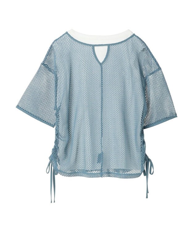 Green Parks ＳＥＴ２点　メッシュ＋ノースリーブロゴプルオーバー Blue