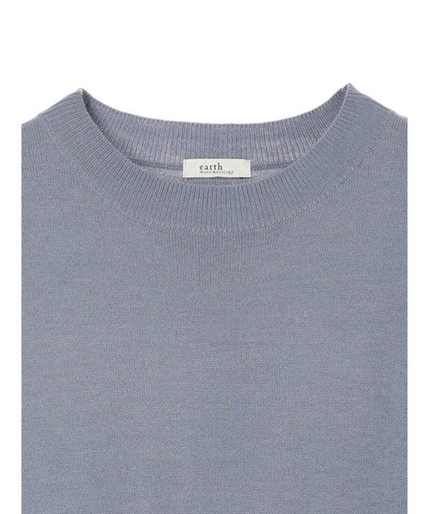 earth music&ecology バックヘムプリーツチュニック Blue