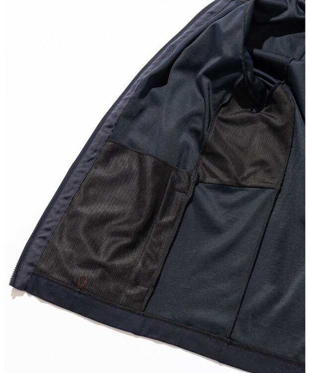 JOSEPH ABBOUD MOUNTAIN 【接触冷感性/速乾性/放湿性】 ICE PACKリバー天竺 ZIP アウター ネイビー系