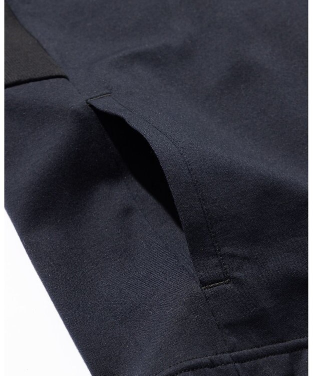 JOSEPH ABBOUD MOUNTAIN 【接触冷感性/速乾性/放湿性】 ICE PACKリバー天竺 ZIP アウター ネイビー系