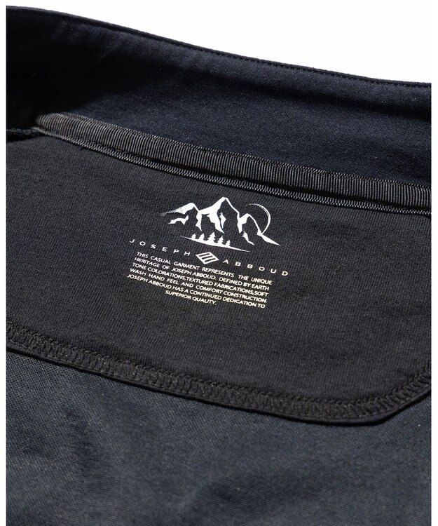 JOSEPH ABBOUD MOUNTAIN 【接触冷感性/速乾性/放湿性】 ICE PACKリバー天竺 ZIP アウター ネイビー系