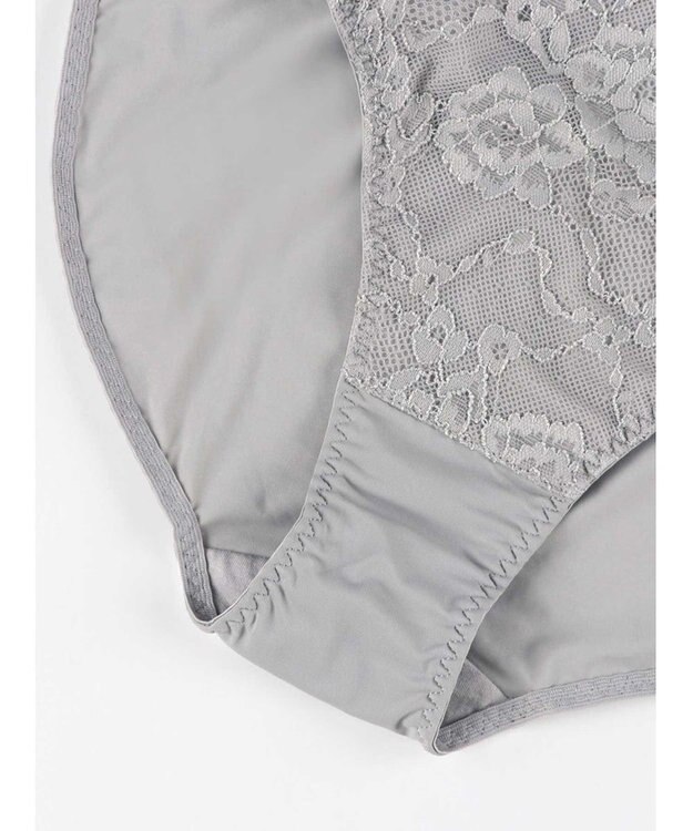 AMPHI ノンワイヤーブラ ショーツセット モールドカップを使用 自然なまるみのあるバストシルエット 【ノンワイヤーブラ＆ショーツセット】 上下セット ブラ BCC234 アンフィ／ワコール グレー