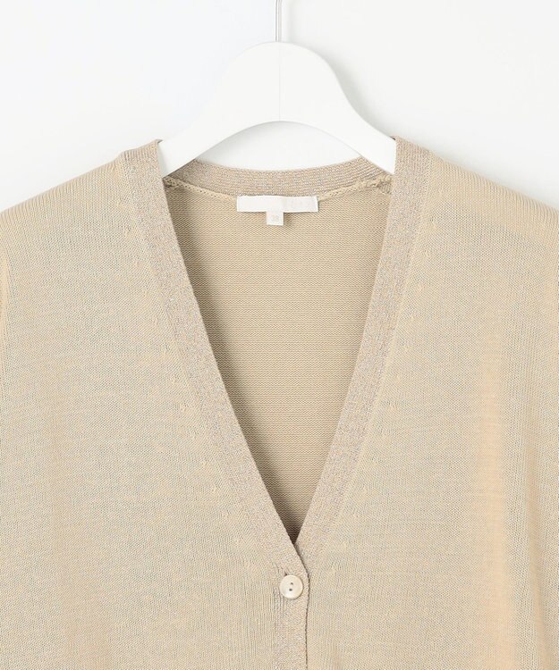 自由区 【カタログ掲載・洗える】エンブレムニット カーディガン ベージュ