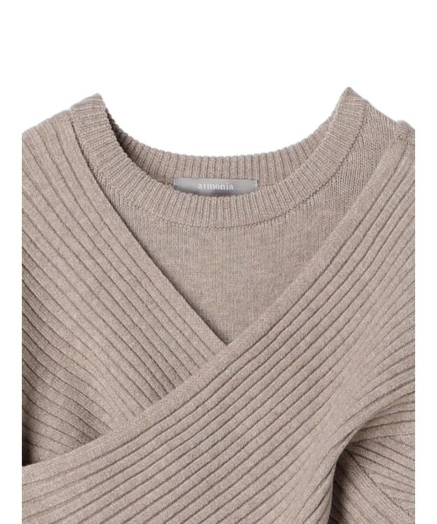 Green Parks armonia. ＳＥＴ２点ニットワンピース Beige