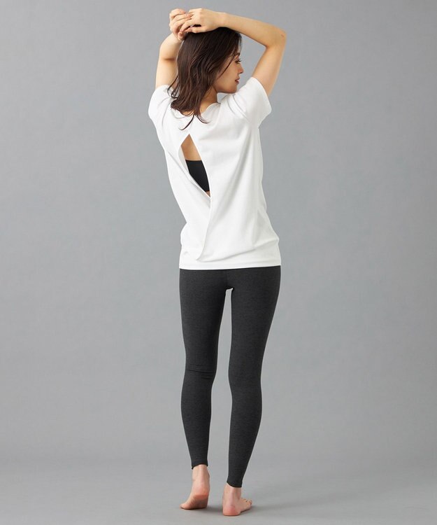 Chacott Chacott BALANCE PeachMoku レギンス ダークグレー杢