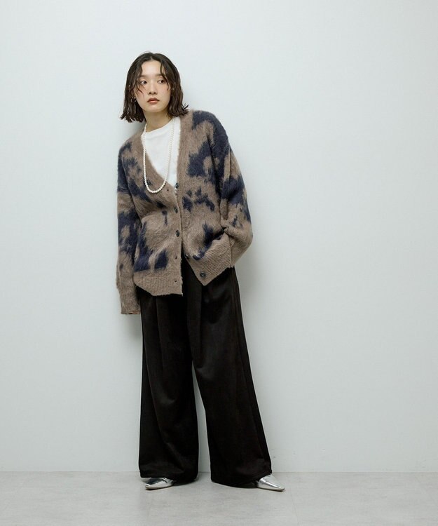 Green Parks ・ＳＵＧＡＲ　ＳＰＯＯＮ　スエードポンチカーブパン Black