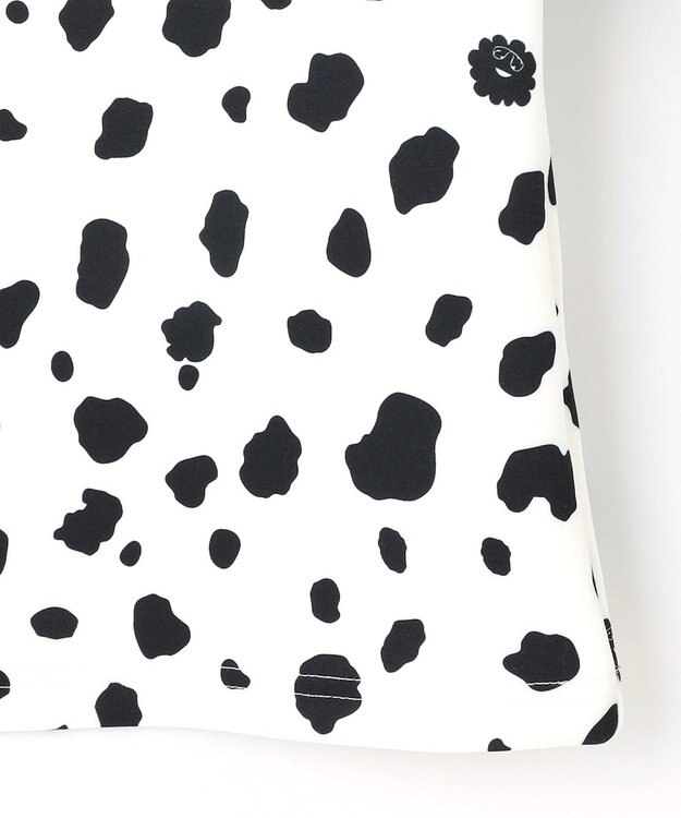 PW CIRCULUS 【WOMEN】スノーレオパード裏フリースモックネックT ホワイト系5