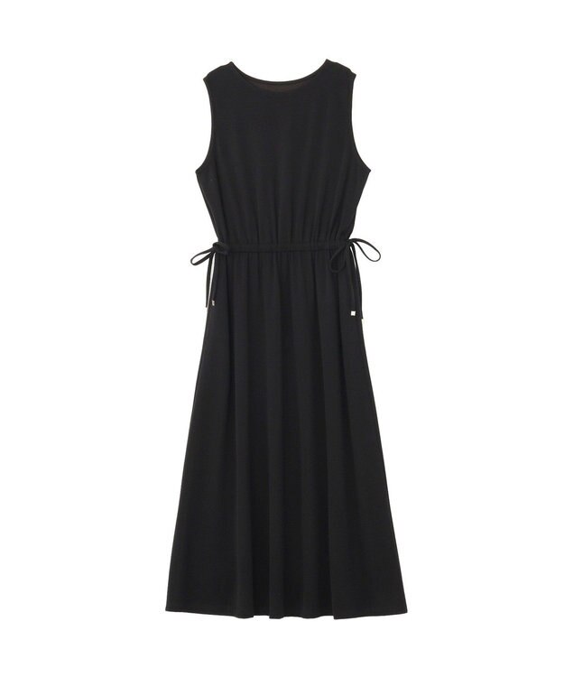 YECCA VECCA 【接触冷感】カットノースリーブワンピース Black