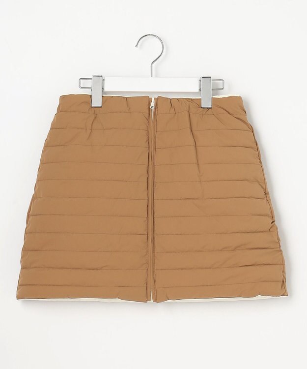 23区GOLF 【WOMEN】【洗える】ナイロンタフタファイバーボール リバーシブル 防寒 スカート アイボリー系