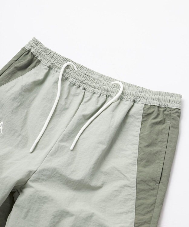 OP／FILA 【Kappa】 ワイドシルエット バンダナイロントラックパンツ グレー