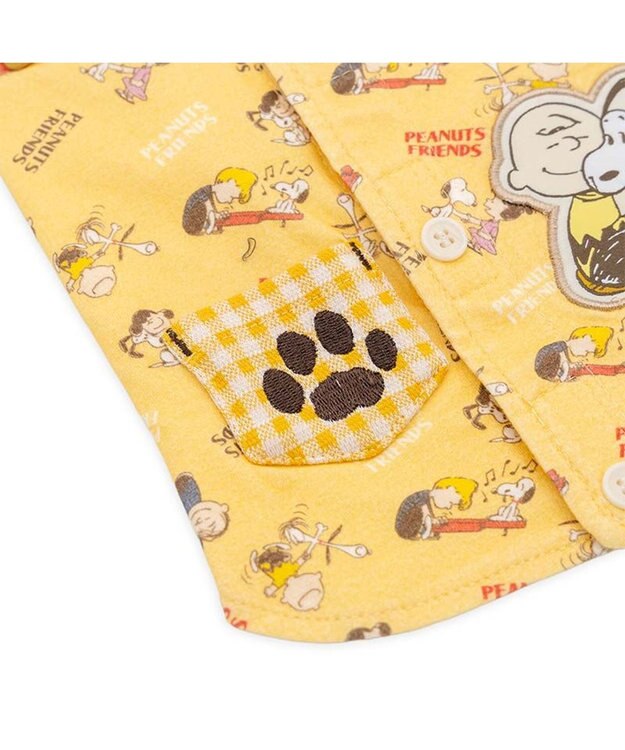 PET PARADISE スヌーピー makokoro ホカリラ ベスト 中型犬 イエロー