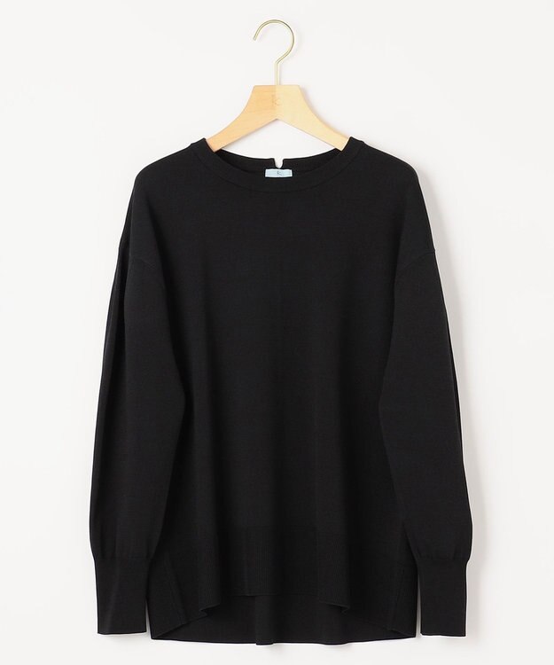 組曲 【WEB限定カラーあり】MINA バックリボンニットプルオーバー ブラック系