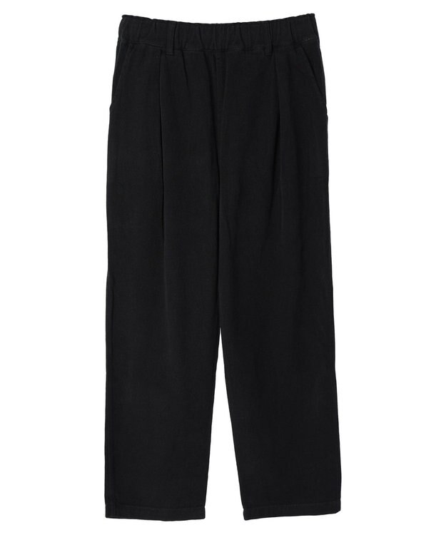 CRAFT STANDARD BOUTIQUE ピグメントツイル　Ｗタックリラックスパンツ Black
