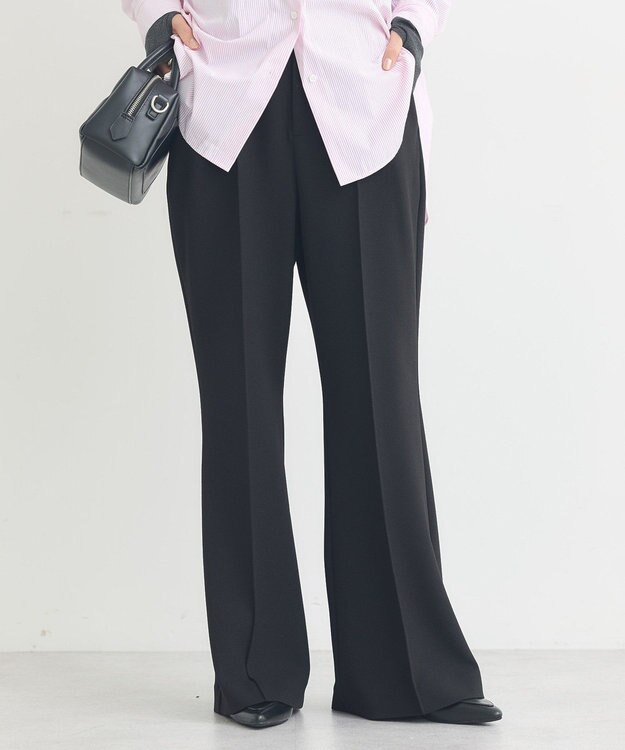 earth music&ecology センターシームフレアパンツ Black