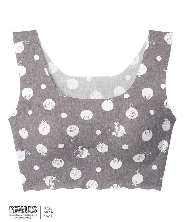 une nana cool MADE WITH PEANUTS 【綿混】フラット仕上げノンワイヤーブラジャー BR