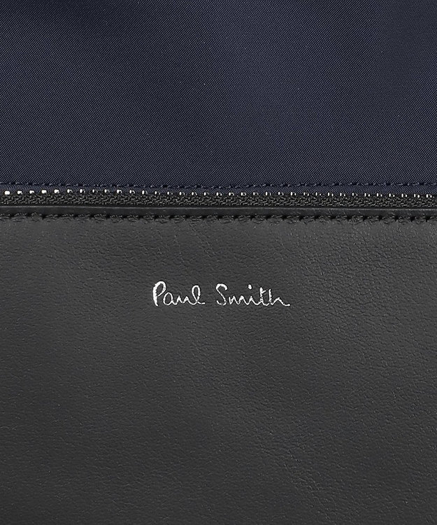 Paul Smith ナイロンブライトストライプトリム リュック ネイビー