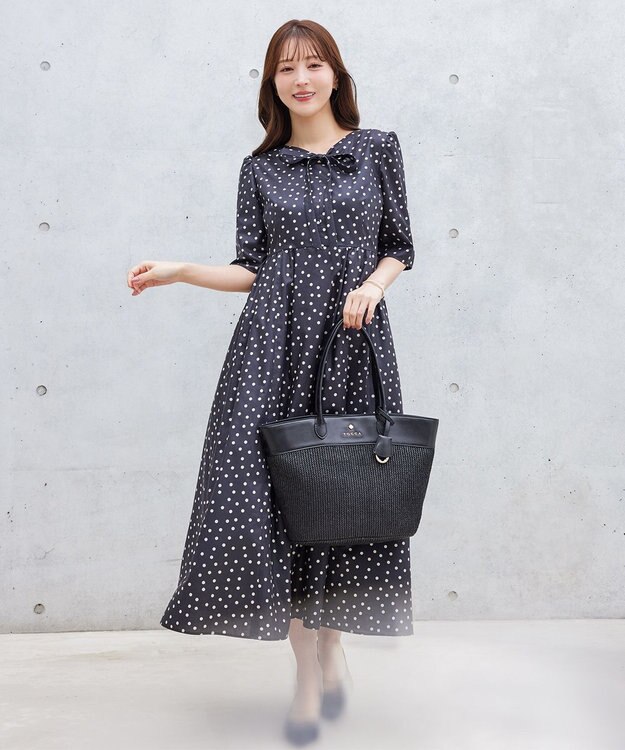TOCCA 【00サイズあり・接触冷感・洗える】RAINY MORNING ドレス ブラック系5