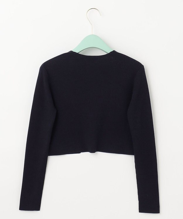 TOCCA 【洗える！】SILK RIB BOLERO ボレロ ネイビー系