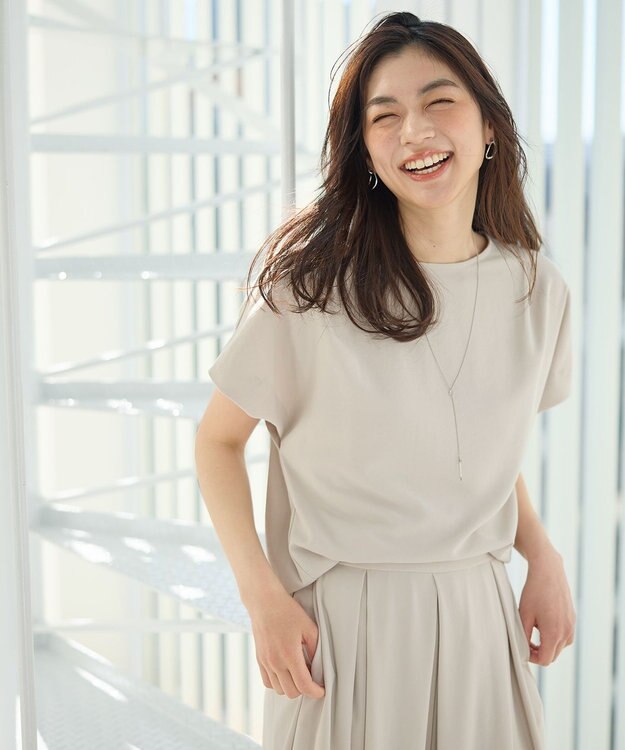 ANY L さらさらDRYブラウス ベージュ