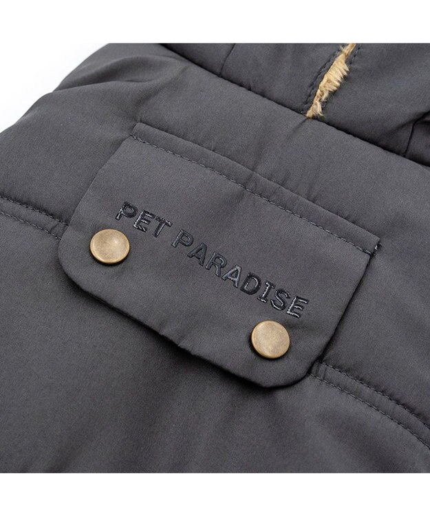 PET PARADISE ペットパラダイス 防寒フード付コート 小型犬 ブラック