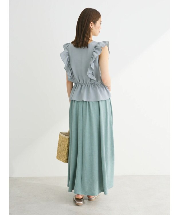 Green Parks ・ＳＵＧＡＲ　ＳＰＯＯＮ　ギャザーフレアスカート Green