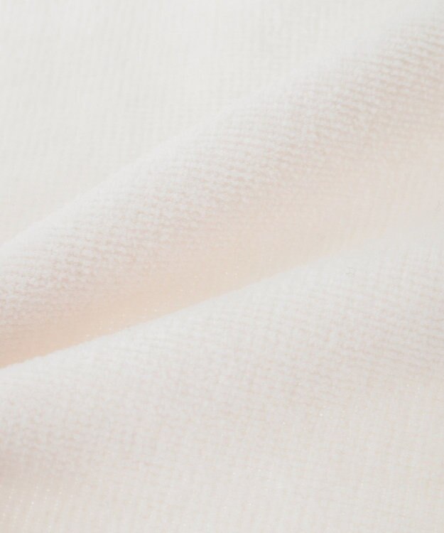 Maison de FLEUR リボンフレーム刺繍タオルハンカチ Ivory