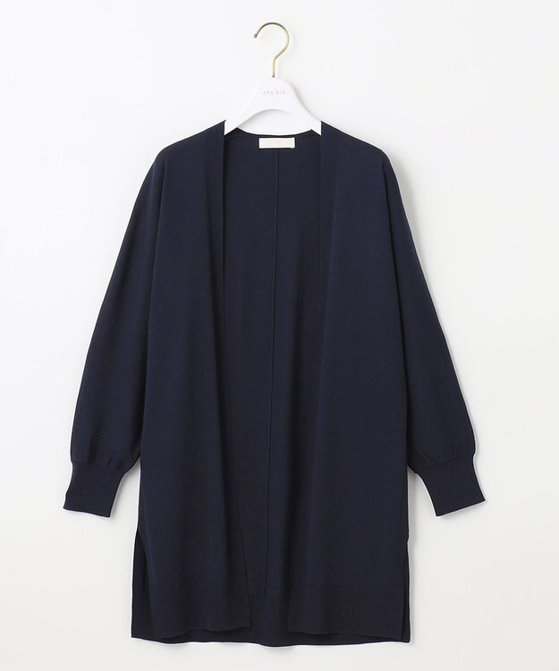 ANY SIS S 【洗える】ドルマンスリーブロング カーディガン ネイビー