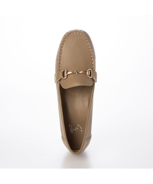 ing <ing>【３E】【サスティナブル】ビット付きモカシューズ ライトベージュ