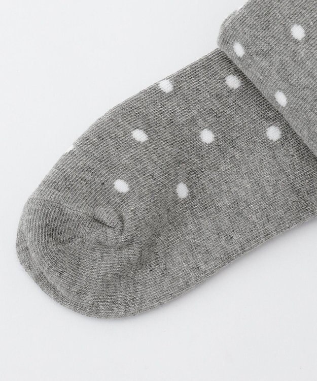ANY KIDS ハイソックス（ドット&パール） グレー