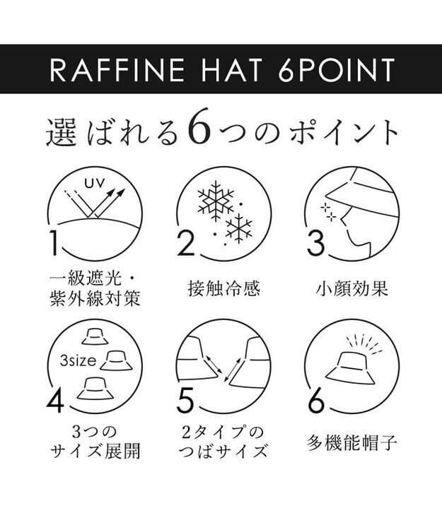 MOONBAT 【一級遮光/UVカット】UVラフィネハット（つば広タイプ） 速乾/接触冷感/手洗いOK/サイズ調整可能/抗菌防臭加工 ホワイト