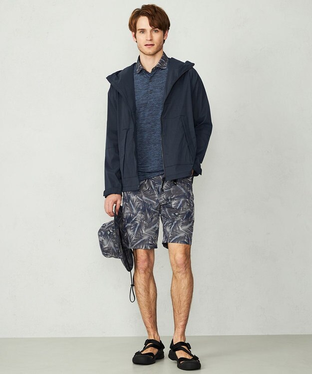 JOSEPH ABBOUD MOUNTAIN 【UNISEX】3Dエンボスリーフ ハーフパンツ ライトグレー系6