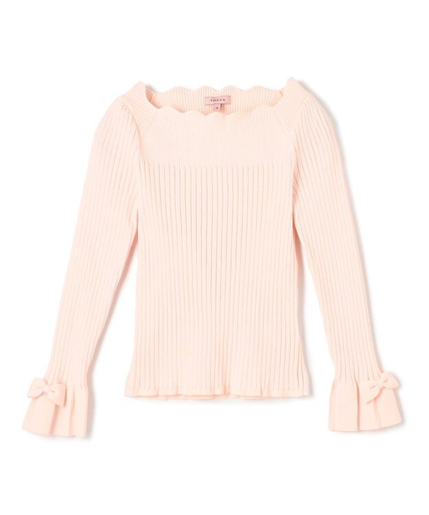 TOCCA 【洗える】ZIGZAG KNIT プルオーバー ピンク系