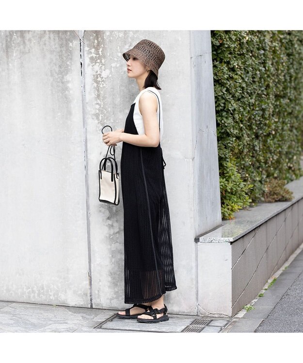 林八百吉商店 un chapeau  スカーフ付きベルハット ブラウン