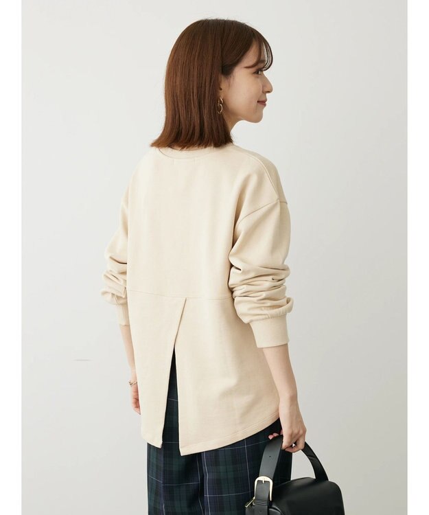 Green Parks ・ＳＵＧＡＲ　ＳＰＯＯＮ　バックスリットウラケスウェット Light Beige