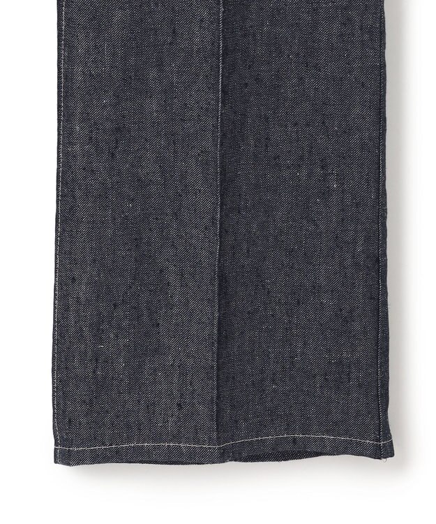 BEIGE， 【洗える】CUPHEA / センタープレス入りフレアパンツ Indigo