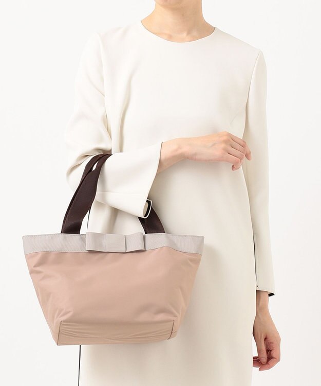 UNBILLION cachecache WEB限定ナイロンリボントートバッグS ライトピンク