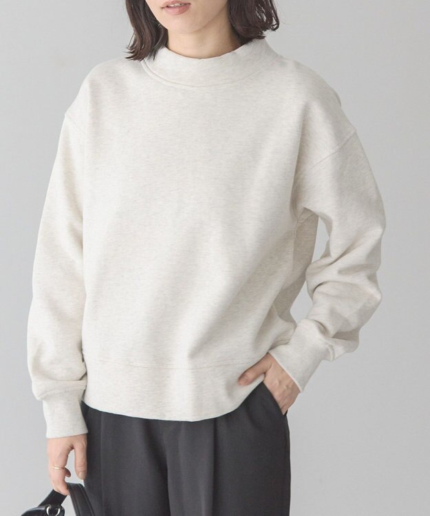 AMERICAN HOLIC モックネック裏起毛プルオーバー Oatmeal