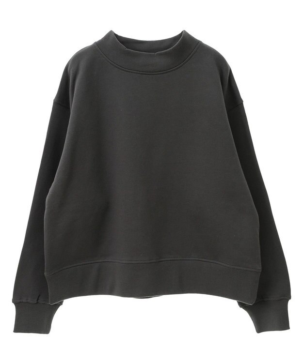 AMERICAN HOLIC モックネック裏起毛プルオーバー Charcoal Gray
