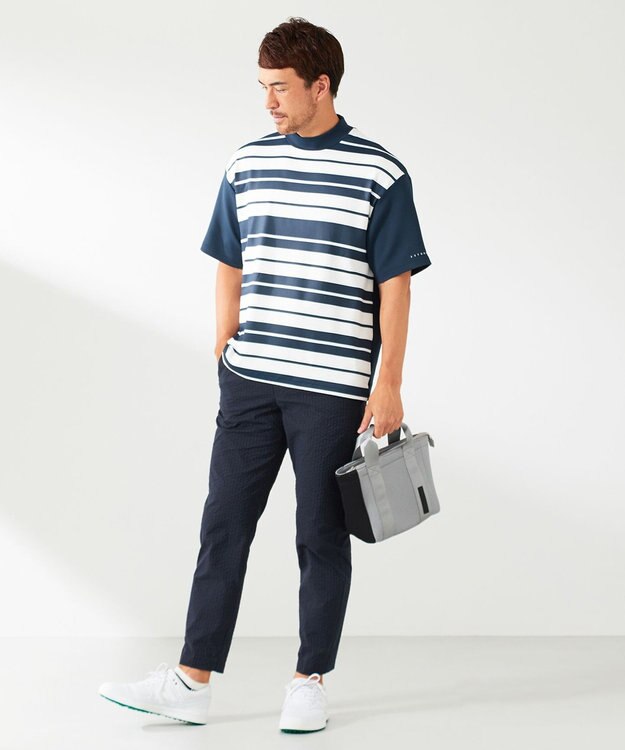 23区GOLF 【23Fondation/MEN】【ストレッチ】ＣＯＯＬＭＡＸ サッカーパンツ ネイビー系2