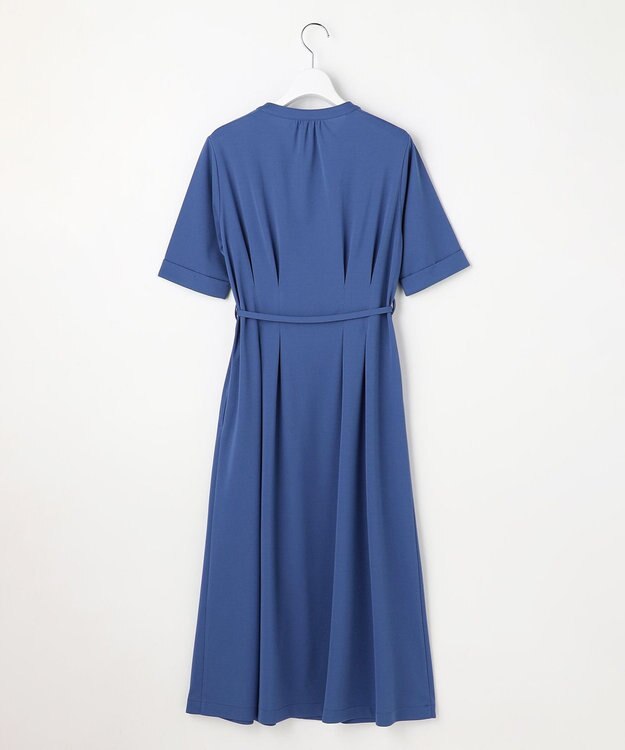 ANY SIS ジョーゼットジャージー ワンピース ブルー