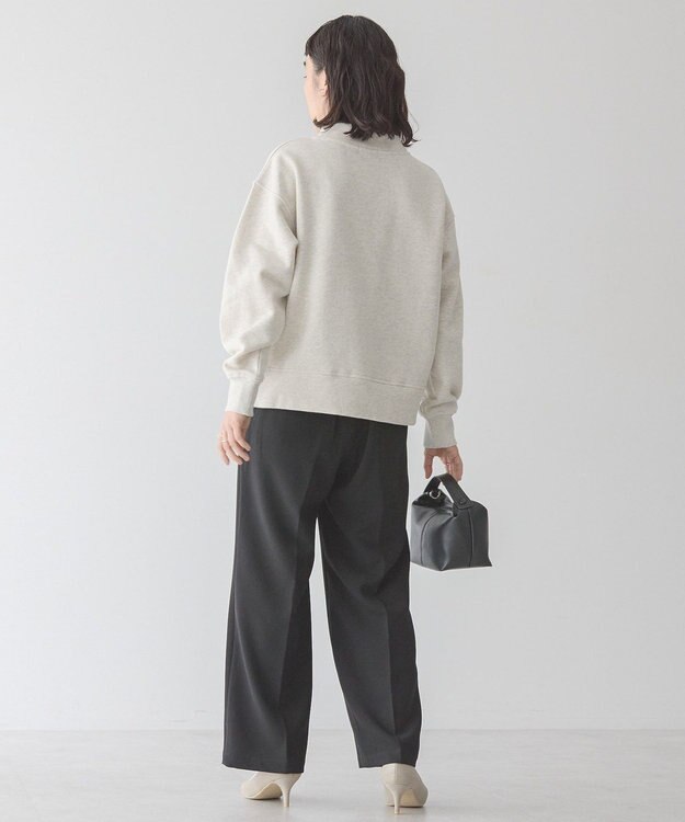 AMERICAN HOLIC モックネック裏起毛プルオーバー Oatmeal