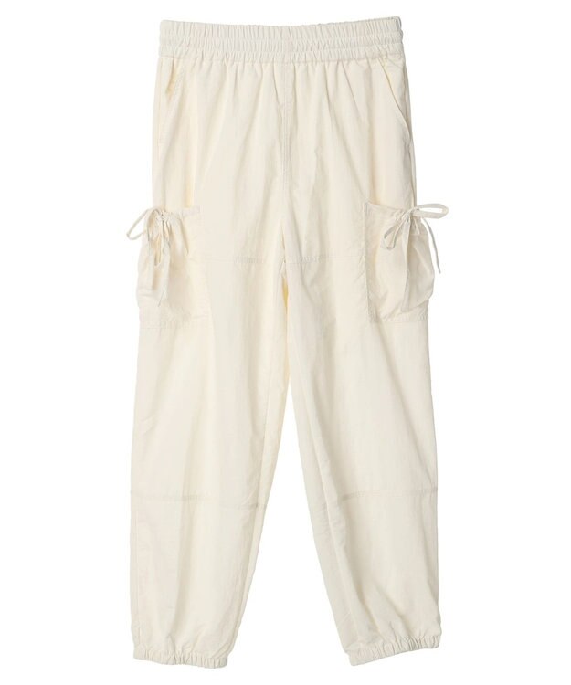 Green Parks ・ＥＬＥＮＣＡＲＥ　ＤＵＥリボンポケットカーゴパンツ Off White