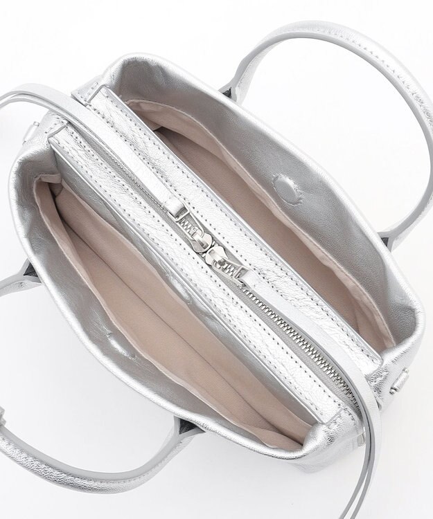 BEIGE， 【一部店舗限定】MARY AL TERNA /  RIKYU レザーショルダーバック Silver