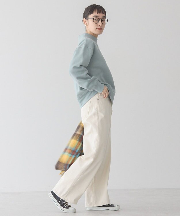 AMERICAN HOLIC モックネック裏起毛プルオーバー Mint